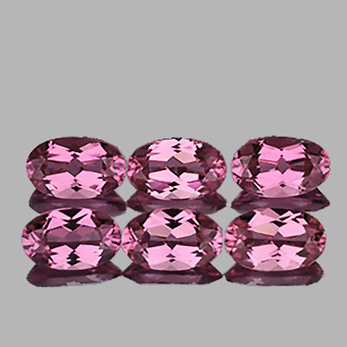 5x3 mm 6 pcs Oval Machine Cut AAA Fire Sweet Pink Tourmaline Natural {Flawless-VVS1}