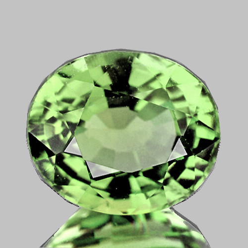 6x5mm Oval AAA Fire Canary Green Tsavorite Garnet Natural {Flawless-VVS}