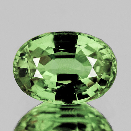 7x5mm {1.02. cts} Oval AAA Fire Mint Green Tsavorite Garnet Natural (VVS)