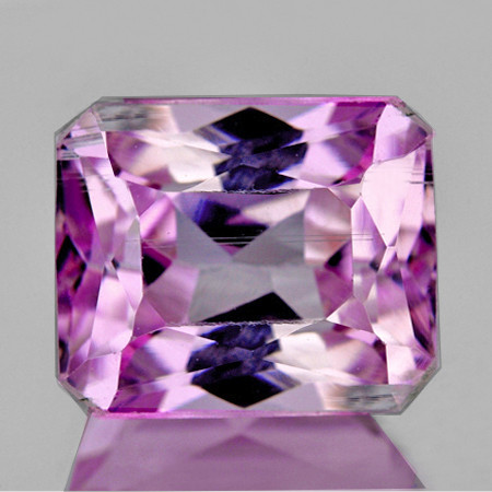 11x9 mm { 5.42 cts} Octagon AAA Fire AAA Pink Kunzite Natural (Flawless-VVS)