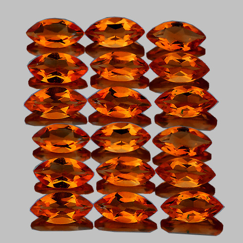 5x2.5 mm 25 pcs Marquise AAA Fire Madeira Orange Citrine Natural (Flawless-VVS}