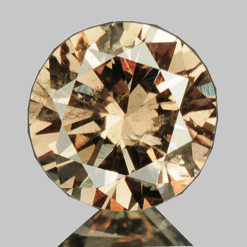 3.40 mm {0.14 cts } Round Brilliant Cut AAA Fire Natural Vivid Golden Champagne Diamond