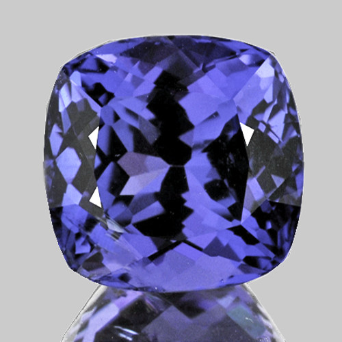 5.50 mm {0.73 cts} Cushion AAA Fire Top Purple Blue Tanzanite Natural {Flawless-VVS1}--AAA Grade