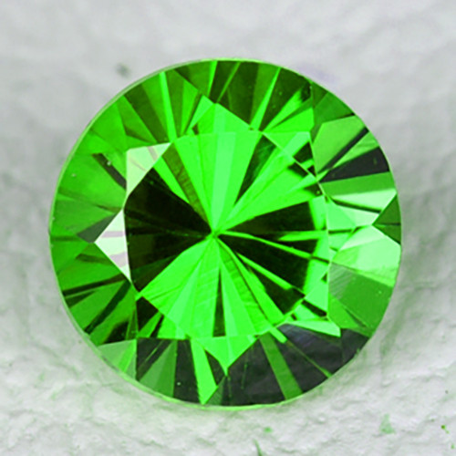 4.20 mm 1 pcs Round AAA Fire Intense Chrome Green Tsavorite Garnet Natural (Flawless-VVS)--AAA Grade