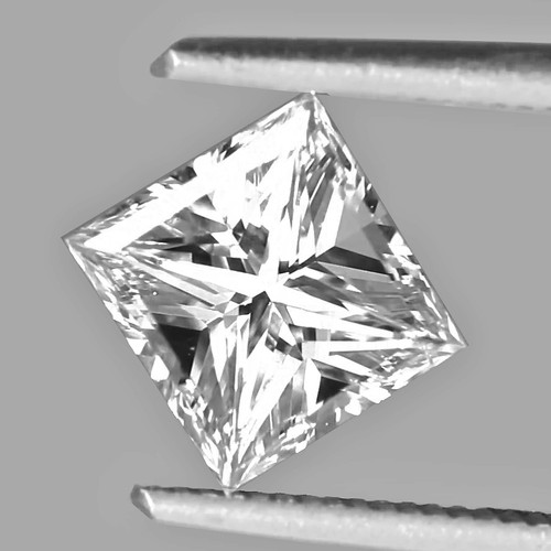2.90 mm {0.13 cts} Square Princess Cut Color F-G White Diamond Natural {VS}