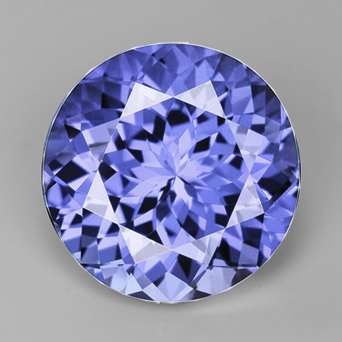 6.00 mm { 0.76 cts } Round ฺBrilliant Cut AAA Fire Natural Top Purple Blue Tanzanite {Flawless-VVS1}