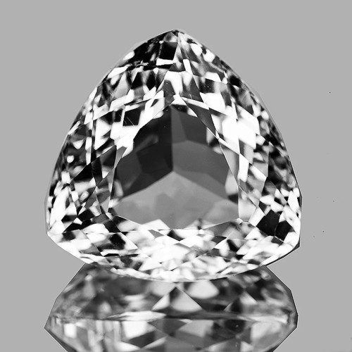 44.67 cts Trillion 21.50 mm AAA Fire Natural White Topaz {Flawless-VVS1}--Collection/Investment Stone
