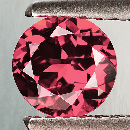 6.00 mm {1.14 cts} Round AAA Fire Natural Raspberry Orange Pink