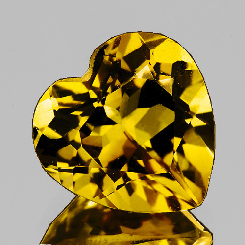 5.50 mm Heart Best AAA Fire Intense AAA Yellow Mali Garnet Natural {Flawless-VVS}--AAA Grade