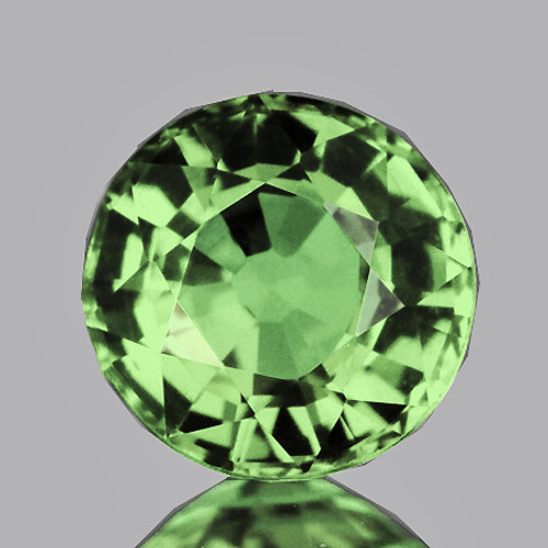 4.50 mm {0.46 cts} Round AAA Fire Natural Mint Green Tsavorite Garnet (Flawless-VVS)