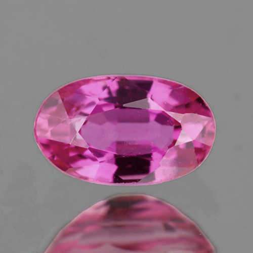 5x3 mm 1 pcs Oval AAA Fire Intense Pink Sapphire Natural {Flawless-VVS}