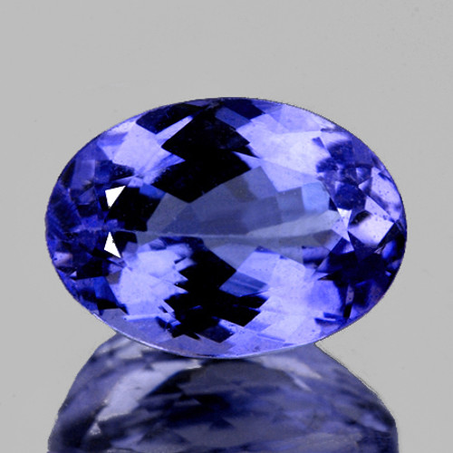 8.5x6.5 mm {1.27 cts} Oval AAA Fire Natural Purple Blue Tanzanite {Flawless-VVS1}