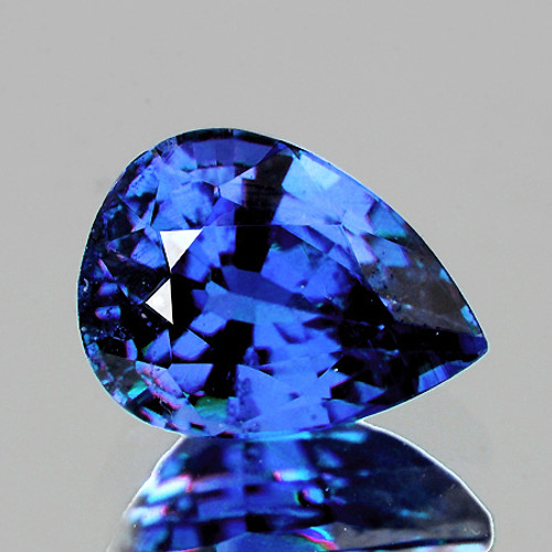 7x5 mm {0.86 cts} Pear AAA Fire Best AAA Ceylon Blue Sapphire Natural {Flawless-VVS}--AAA Grade