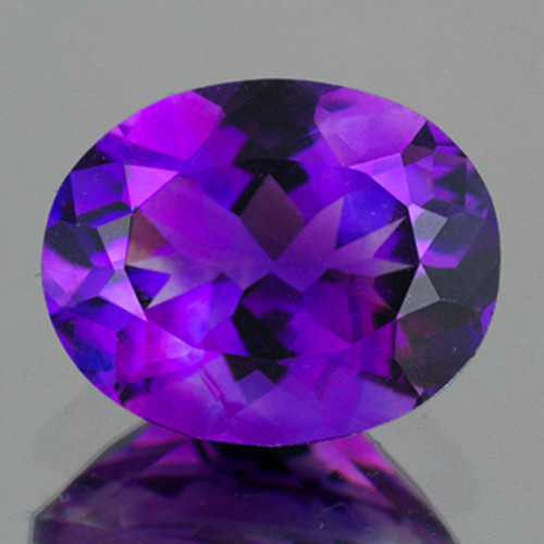 10x8 mm 1 pcs Oval AAA Fire Natural Royal Purple Amethyst {Flawless-VVS}--AAA Grade