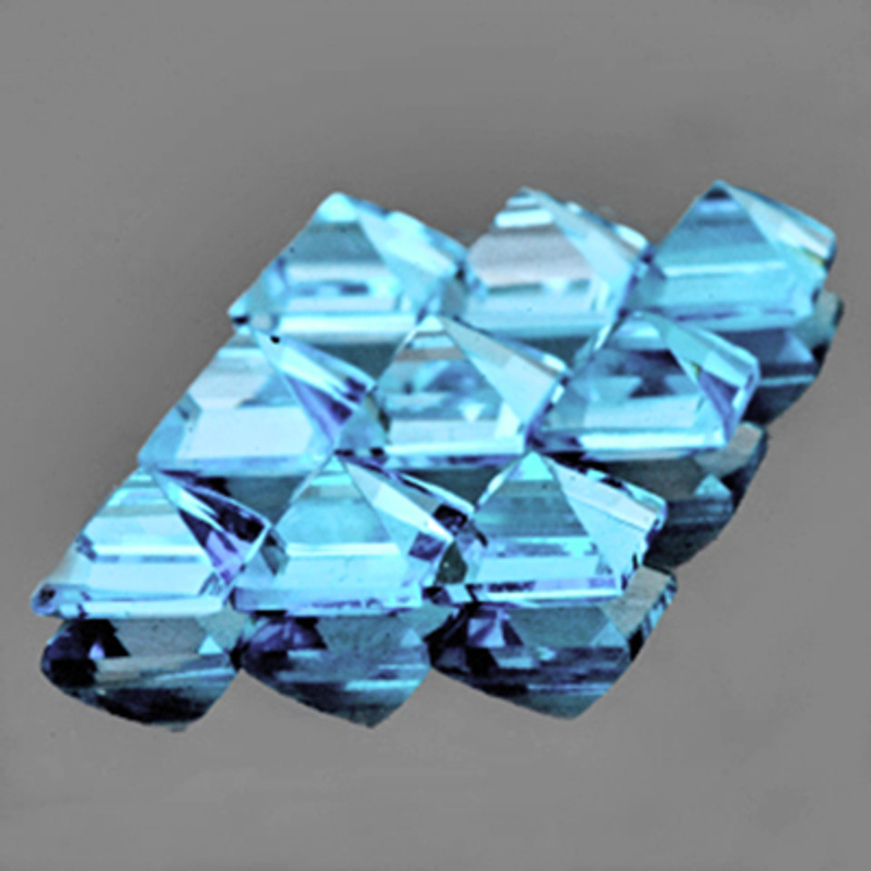 0.45ct Brilliant Round Cut Designer Natural Swiss blue Topaz Gem