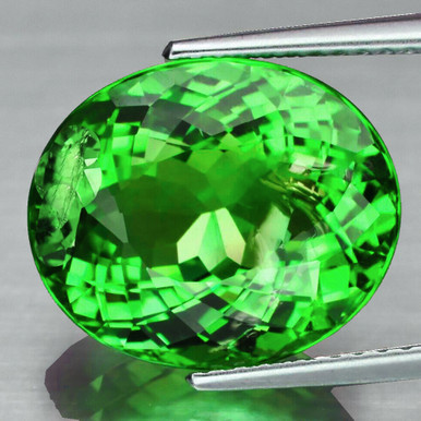 ジャノメクリーン 4.20 mm 1 pc Square Emerald Cut AAA Fire Intense Chrome Green