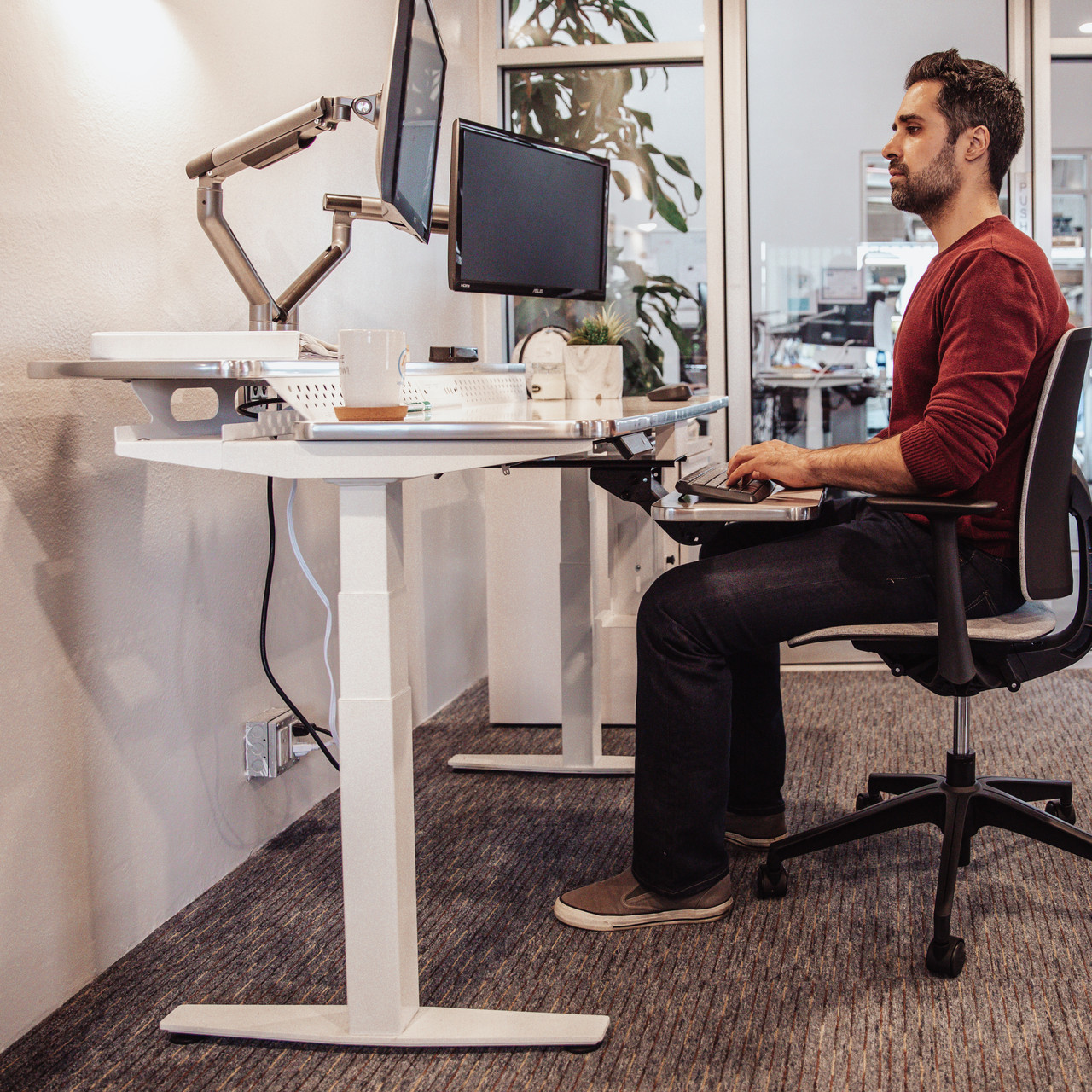 Powerlift Split Level Electric Standing Desk Online in USA