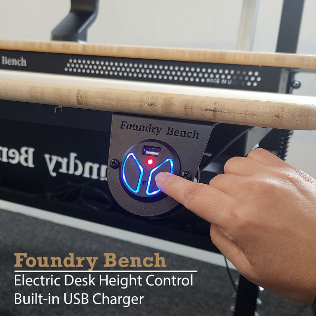 VersaDesk Foundry Bench Corner Standing Desk - Thumbnail 4