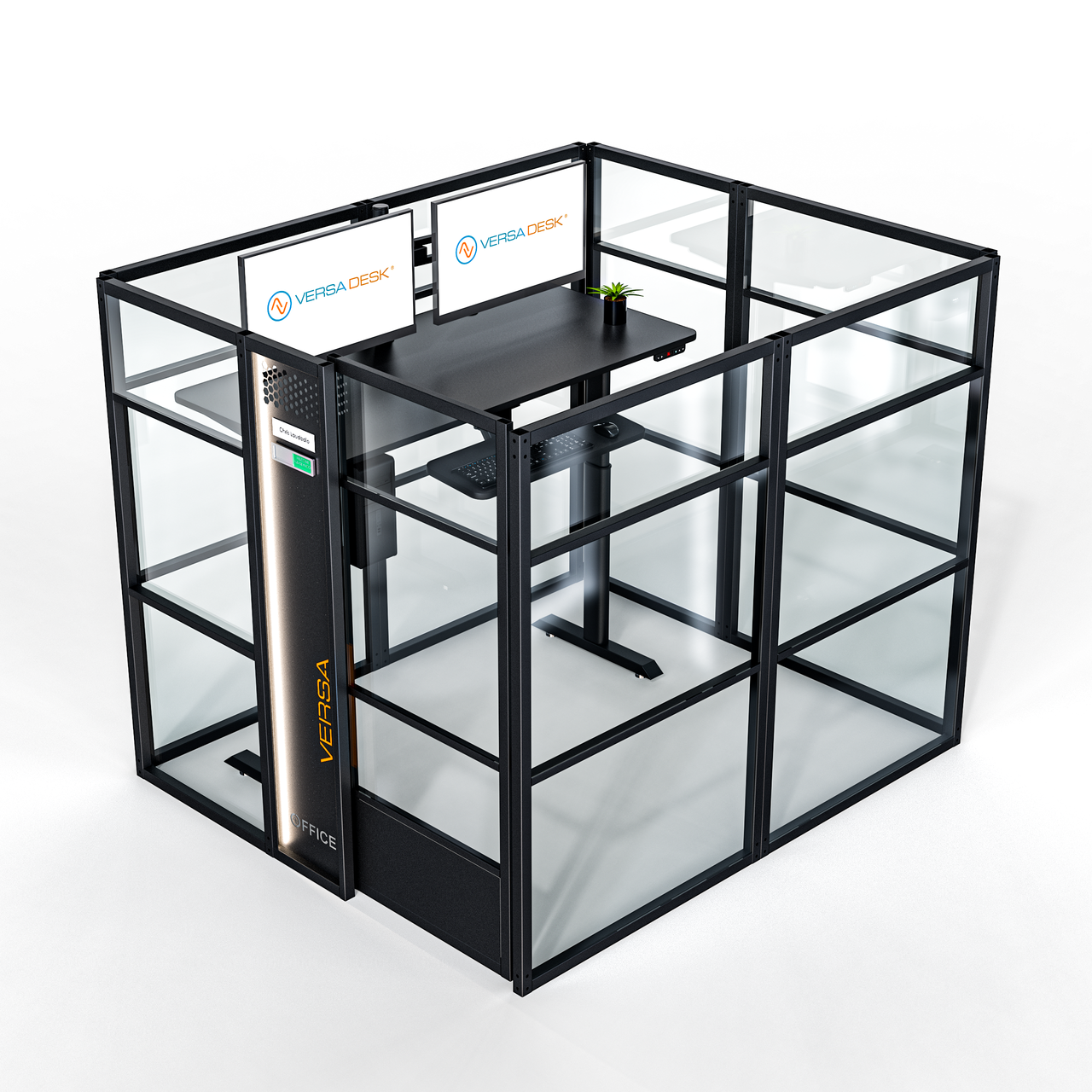 Q-Bee Cube O -Glass Office Cubicle with Door