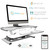The PowerPro® Elite Sit-to-Stand Desk Converter  | VersaDesk Electric Standing Desk Riser Solutions | Electrify your work experience!