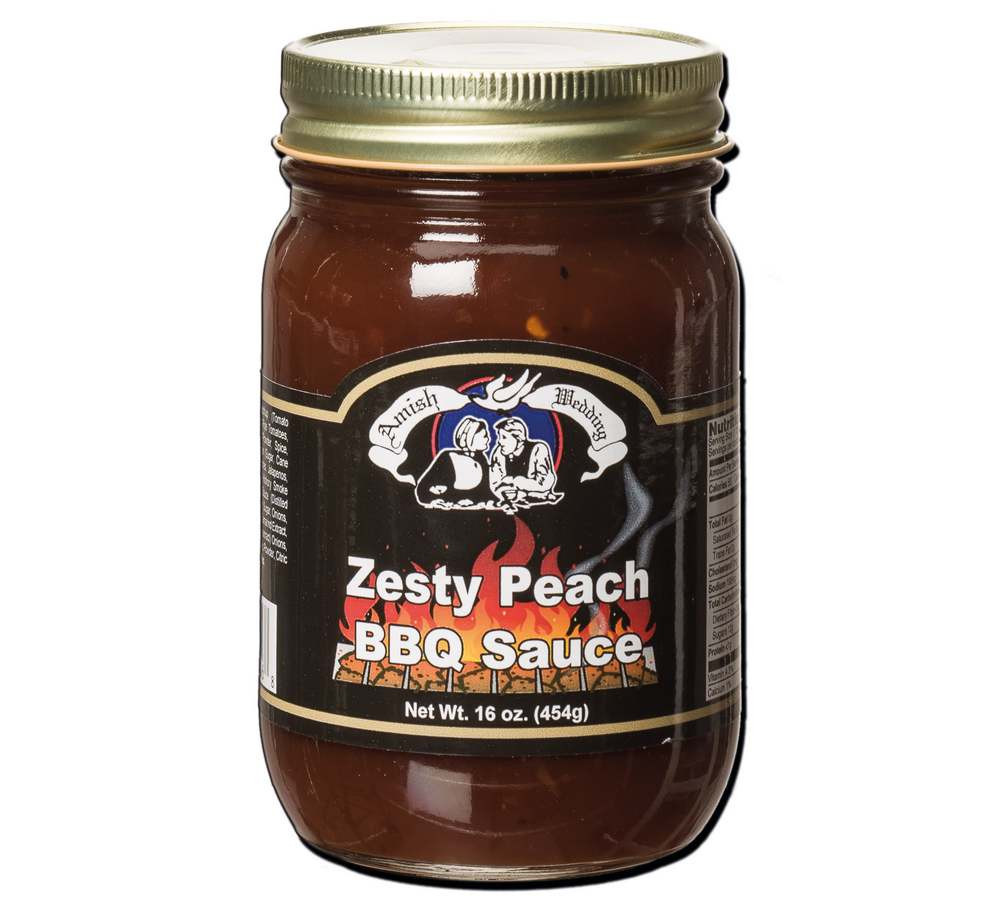 Troyer's Zesty Peach BBQ Sauce Amish Country Store