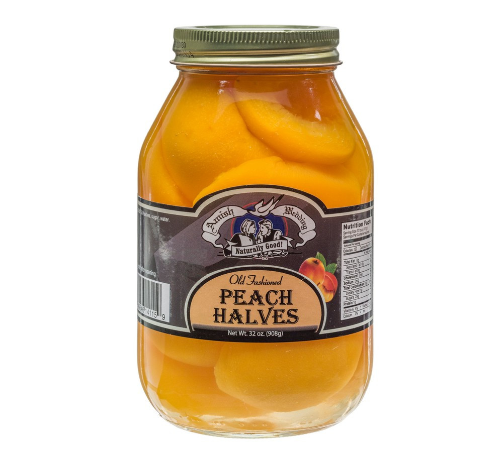 Amish Wedding Foods Peach Halves Amish Country Store