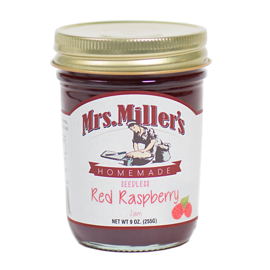 Seedless Red Raspberry Jam 1/2 Pint | Amish Country Store