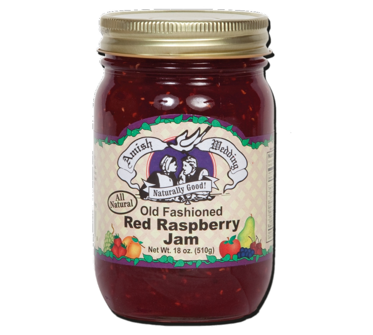 AW Red Raspberry Jam - Amish Country Store
