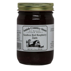 All Natural Sugar Free Seedless Red Raspberry Jam - Amish Country Store