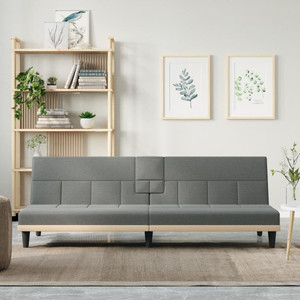 Sofa Bed Dark Grey Polyester, Plywood, Foam, Plastic Medium A949-351864 Sofa Bed Dark Grey Polyester, Plywood, Foam, Plastic Medium A949-351864