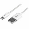 StarTech USBLT1MW 1m Apple 8Pin Connector to USB Cable for iPhone iPod iPad WH