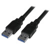 StarTech Cable USB3SAA6BK 6ft USB3.0 SuperSpeed A to A M M Cable Black Retail