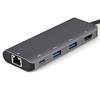 StarTech.com USB C Multiport Adapter - 10Gbps USB Type-C Mini Dock with 4K 30Hz HDMI - 100W Power Delivery Passthrough - 3-Port USB Hub, GbE - USB 3.1/3.2 Gen 2 Laptop Dock - 10" Cable 106587