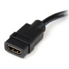 StarTech.com 8in HDMI to DVI-D Video Cable Adapter - HDMI Female to DVI Male HDDVIFM8IN