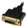 StarTech.com 8in HDMI to DVI-D Video Cable Adapter - HDMI Male to DVI Female HDDVIMF8IN