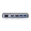 C2G 54439 interface hub USB 3.2 Gen 1 (3.1 Gen 1) Type-C 5000 Mbit/s Grey 54439