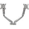 Startech.Com Desk Mount Dual Monitor Arm With Usb & Audio - Desk Clamp Vesa Mount For Up To 32 Inch Displays - 2X Usb, 2X 3.5Mm Audio - Ergonomic Full Motion Dual Monitor Arm - Silver Armslimduos