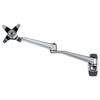 StarTech.com Wall Mount Monitor Arm - Articulating Ergonomic VESA Wall Mount Monitor Arm - 20" (52cm) Long - Single Display up to 34 inch - Swivel/Tilt/Rotate - Adjustable Screen Mount ARMWALLDSLP
