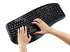 Adesso Tru-Form 3500 - 2.4 GHz Wireless Ergonomic Trackball Keyboard WKB-3500UB