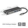 Startech.Com Usb C Multiport Adapter - Portable Usb-C Dock To 4K Hdmi, 2-Pt Usb 3.0 Hub, Sd/Sdhc, Gbe, 60W Pd Pass-Through - Usb Type-C/Thunderbolt 3 - New Version Available Dkt30Csdhpd3 Dkt30Csdhpd