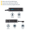 Startech.Com Usb C Multiport Adapter - Portable Usb-C Mini Dock 4K Hdmi Video - Gigabit Ethernet, Usb 3.0 Hub (1X Usb-A 1X Usb-C) - Usb Type-C Multiport Adapter - Thunderbolt 3 Compatible Dkt30Chd