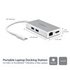 Startech.Com Usb-C Multiport Adapter - Usb-C Travel Docking Station W/ 4K Hdmi - 60W Power Delivery Pass-Through, Gbe, 2Pt Usb-A 3.0 Hub - Portable Mini Usb Type-C Dock For Laptop - White Dkt30Chpdw