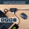 StarTech.com 3-Port USB-C Hub with Gigabit Ethernet - USB-C to 3x USB-A - USB 3.0 - Includes Power Adapter HB30C3A1GE