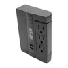 Tripp Lite Protect It! 6-Outlet Surge Protector with 3 Rotatable Outlets – Direct Plug-In, 1080 Joules, 2 USB Ports SWIVEL6USB