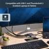 Startech.Com Usb C Dock - 4K Dual Monitor Hdmi Display - Mini Laptop Docking Station - 100W Power Delivery Passthrough - Gbe, 2-Port Usb-A Hub - Usb Type-C Multiport Adapter - 3.3' Cable Dk30C2Hagpd