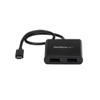 StarTech.com 2-Port Multi Monitor Adapter - USB-C to 2x DisplayPort 1.2 Video Splitter - USB Type-C to DP MST Hub - Dual 4K 30Hz or 1080p 60Hz - Thunderbolt 3 Compatible - Windows Only MSTCDP122DP