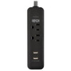 Tripp Lite TLP206USB surge protector Black 2 AC outlet(s) 110 - 125 V 1.83 m TLP206USB