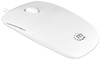 Manhattan Silhouette Sculpted USB Wired Mouse, White, 1000dpi, USB-A, Optical, Lightweight, Flat, Three Button with Scroll Wheel, Three Year Warranty, Blister 177627