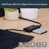Startech.Com 3-Port Portable Usb 3.0 Hub Plus Gigabit Ethernet - Aluminum With Built-In Cable St3300Gu3B