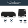 StarTech.com Travel A/V Adapter: 3-in-1 USB-C to VGA, DVI or HDMI - 4K CDPVGDVHDB